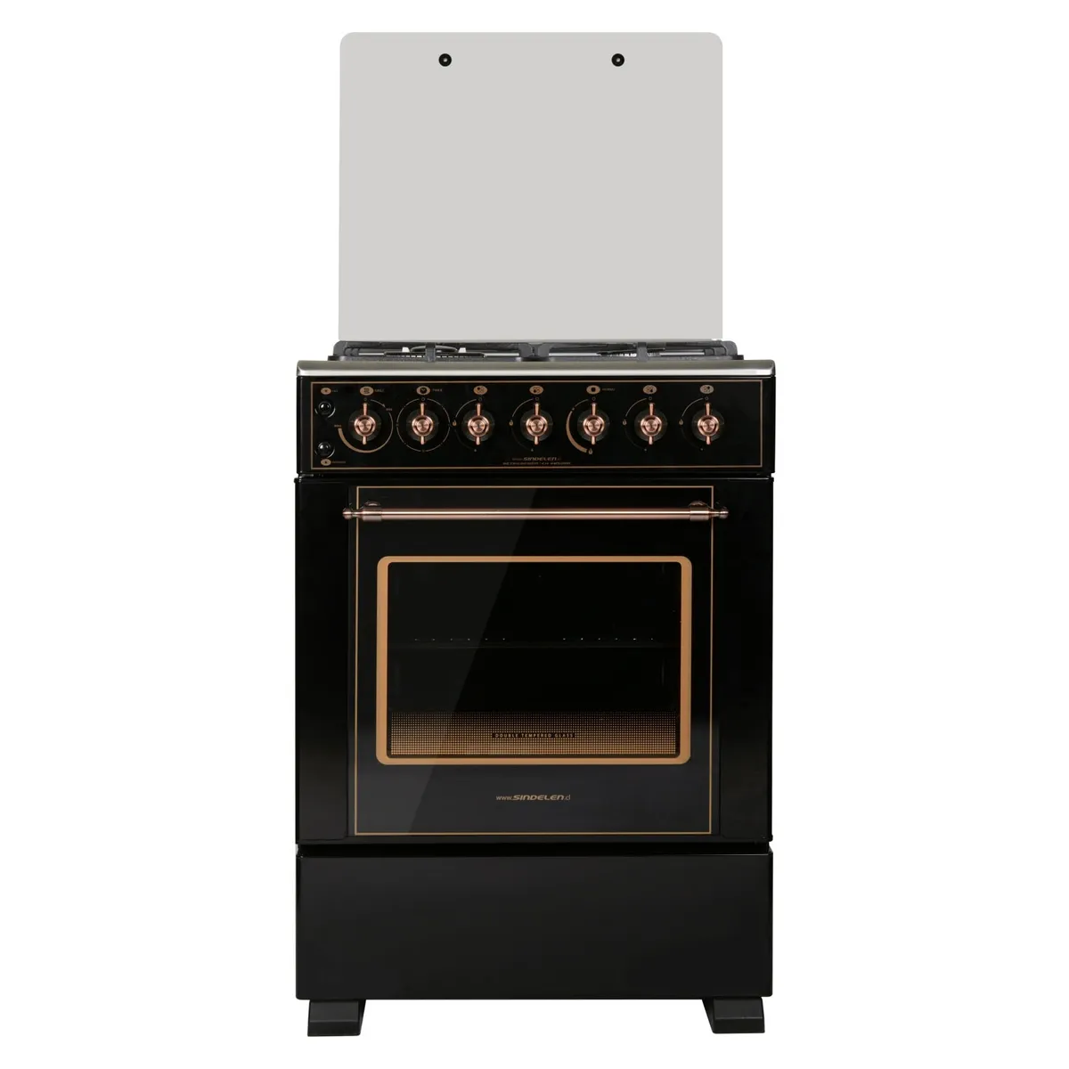 SINDELEN - Cocina 4 Quemadores Horno De 60.5 Lt Con Grill Gas Licuado Ch-6850Rd Sindelen