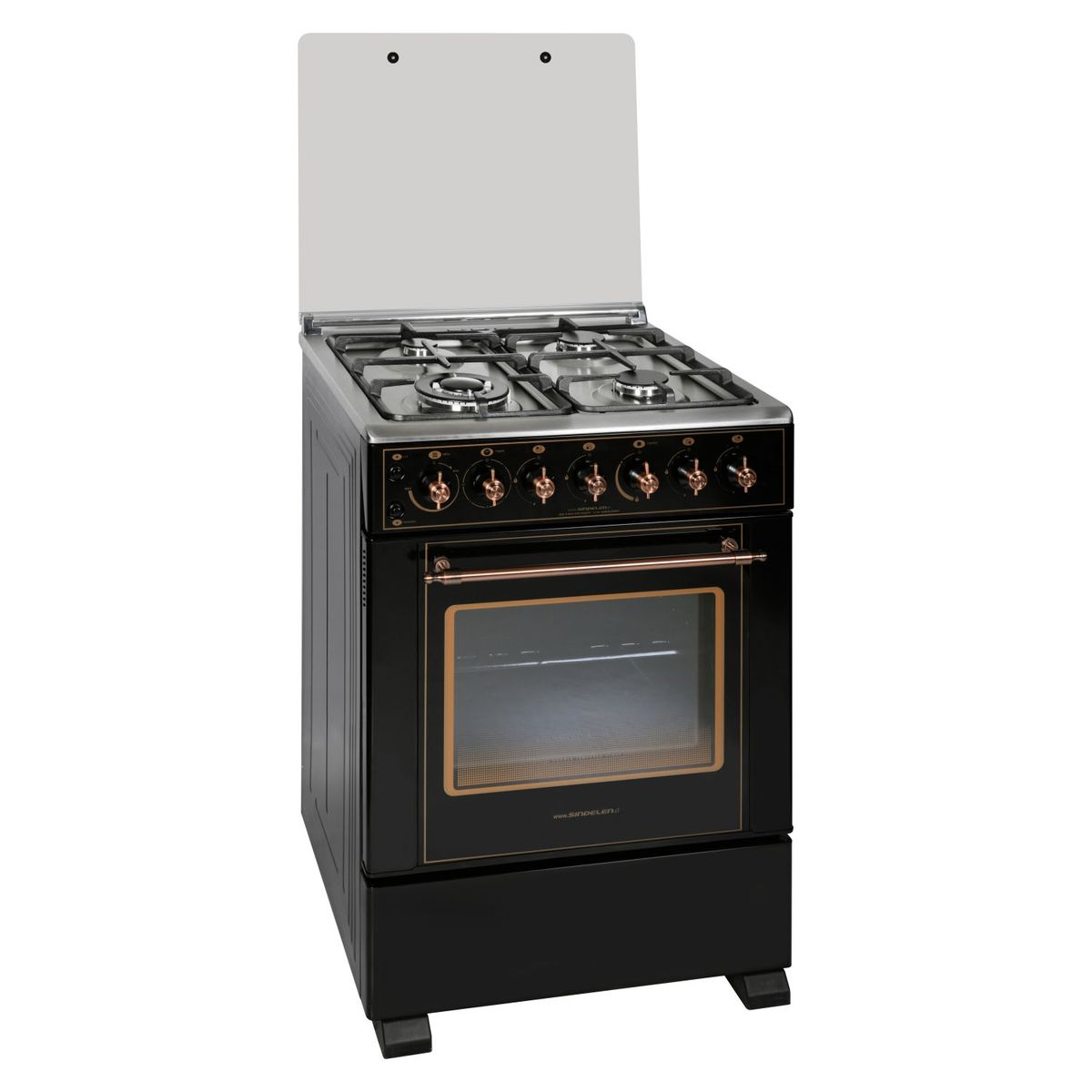 SINDELEN - Cocina 4 Quemadores Horno De 60.5 Lt Con Grill Gas Licuado Ch-6850Rd Sindelen