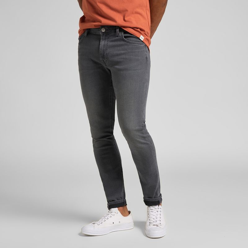 Lee Malone Skinny Stretch Jeans Uomo 'Raven Black' - Secondi Scelti L307