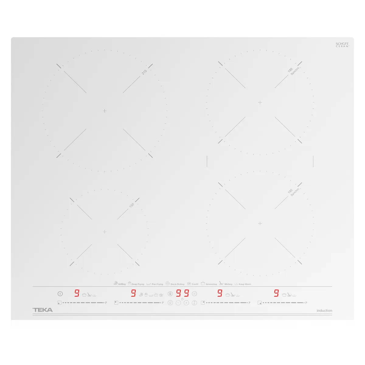 TEKA - Encimera Eléctrica de Inducción 4 Quemadores IZC 64630 Teka