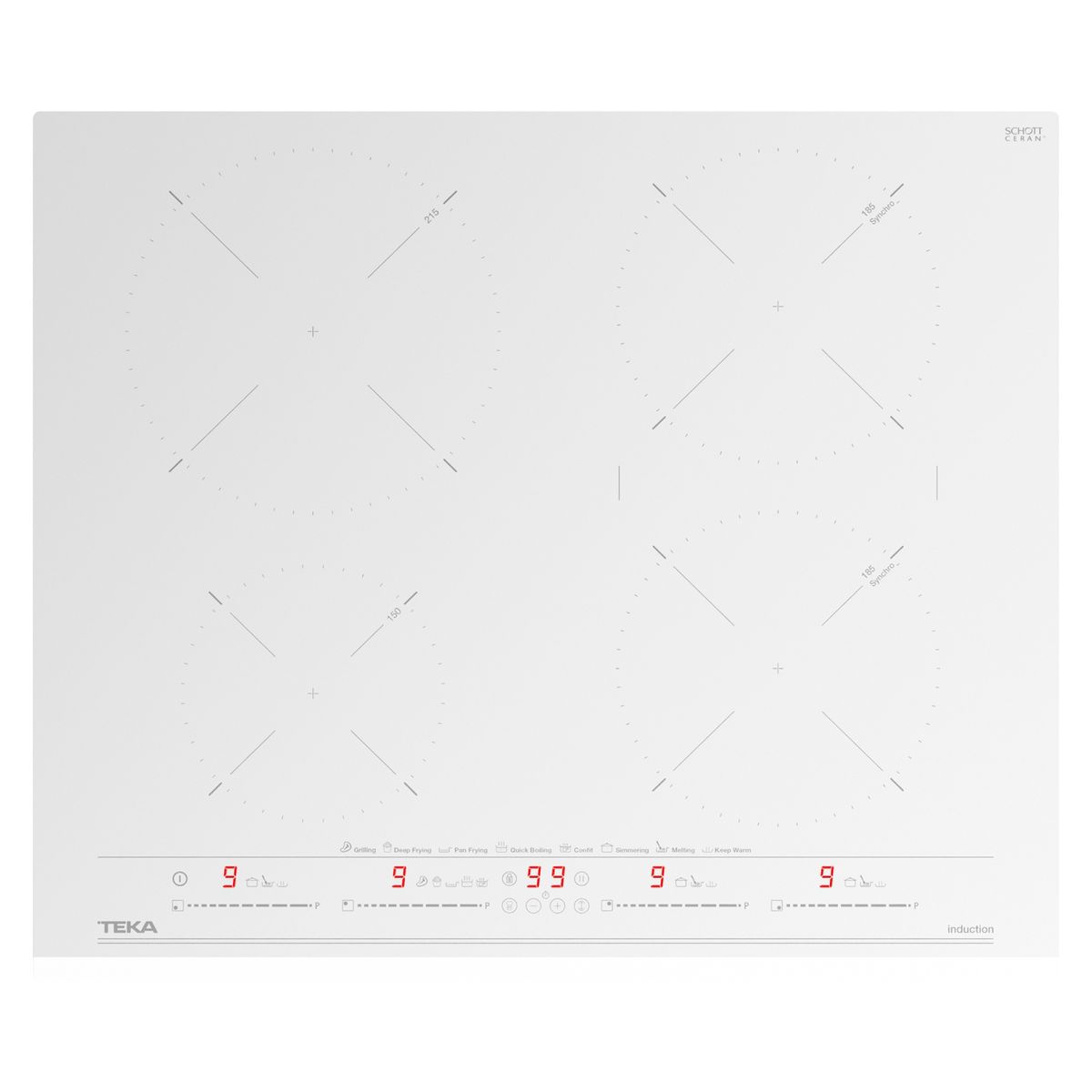 TEKA - Encimera Eléctrica de Inducción 4 Quemadores IZC 64630 Teka