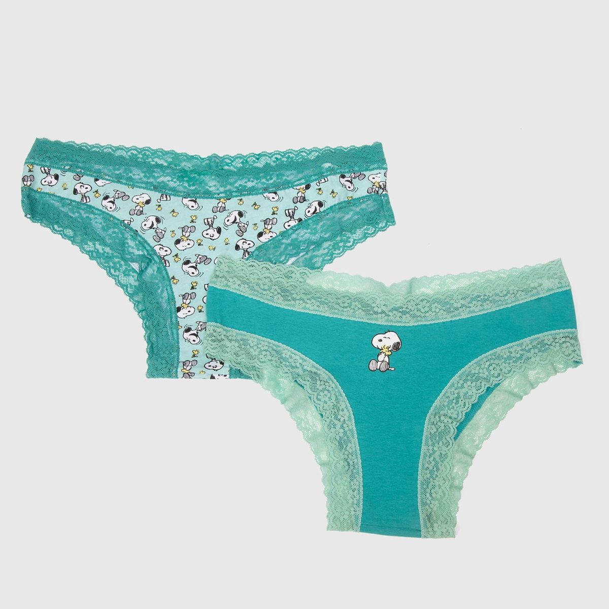 SNOOPY - Pack 2 Calzones Bikini Mujer Snoopy