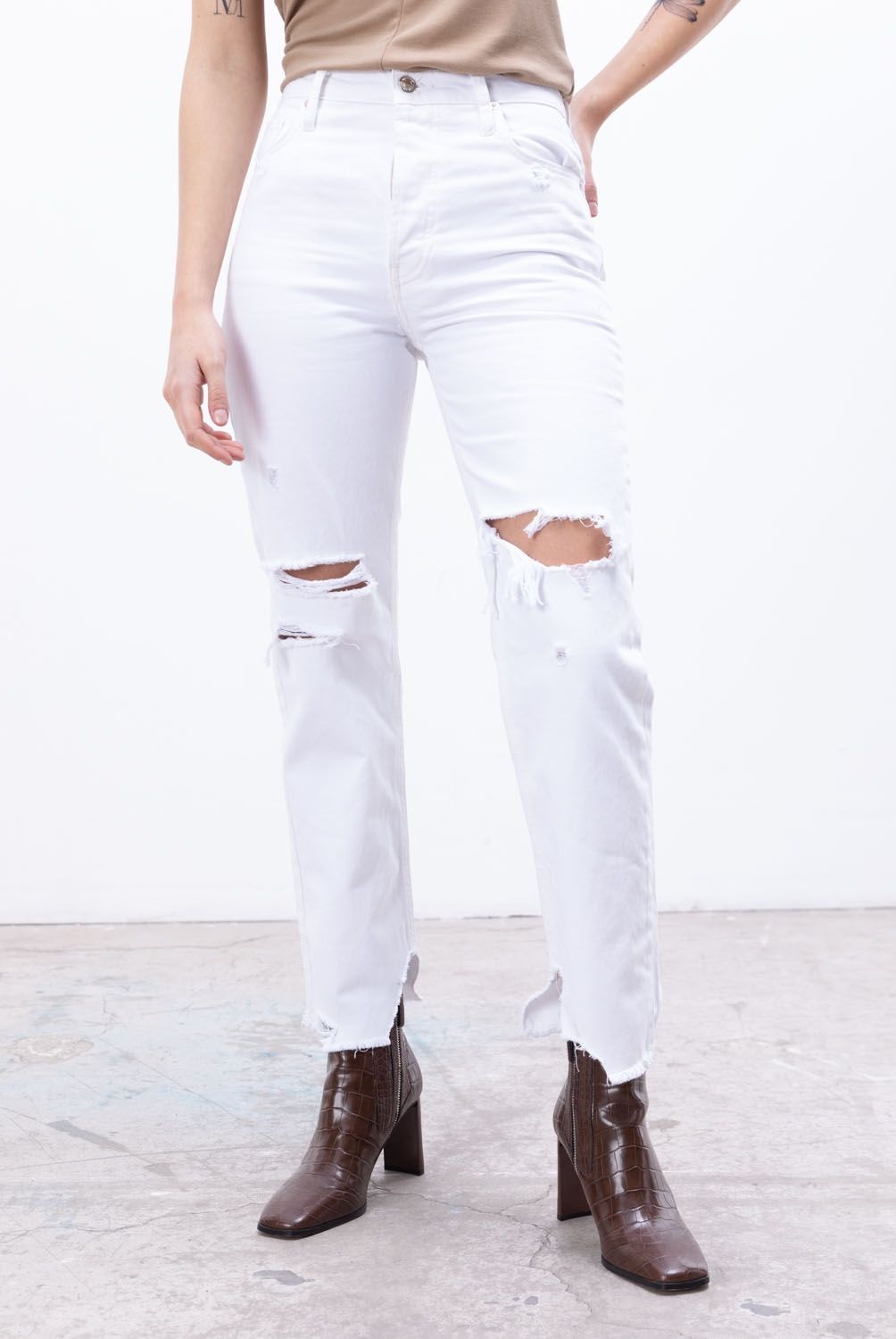 FREE PEOPLE - Free People Jeans Mom Baggy Boyfriend Mujer