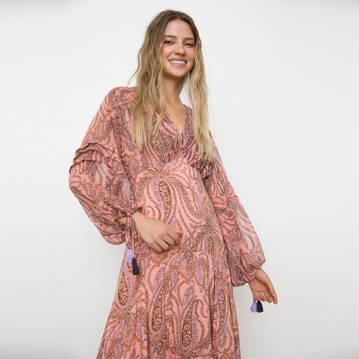 FREE PEOPLE - Vestido Viscosa Largo Mujer