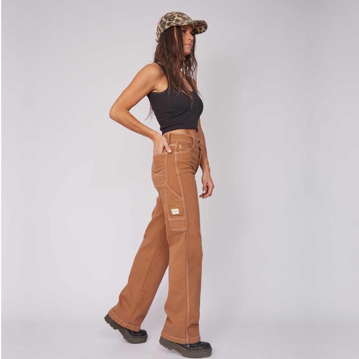 DINAMICA - Dinamica Jeans Straight Tiro Medio Mujer