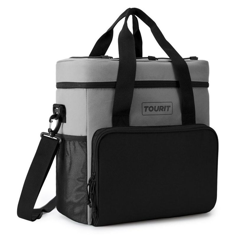 TOURIT - Mochila Refrigerante 24L Premium-Gris/Negro