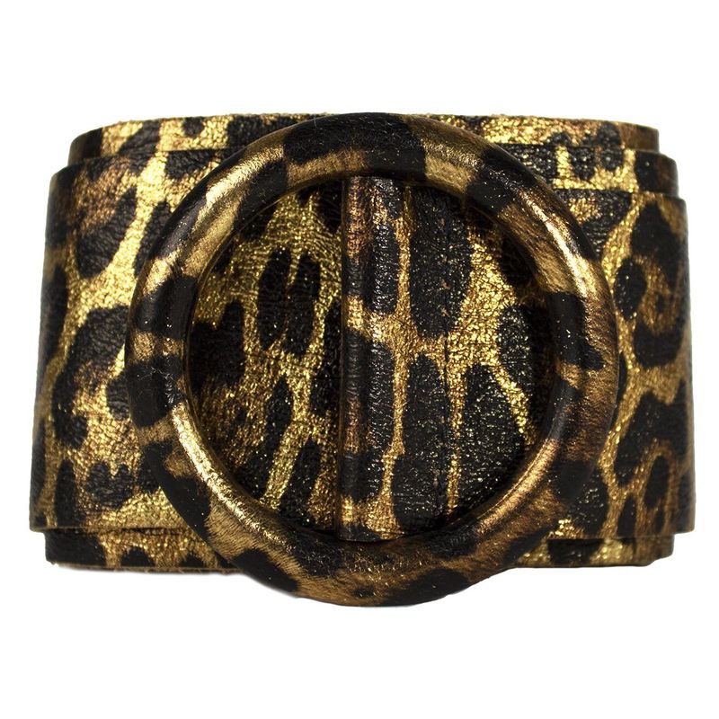MAILEA - Cinturon Reno Animal Print Leopardo Dorado Mailea