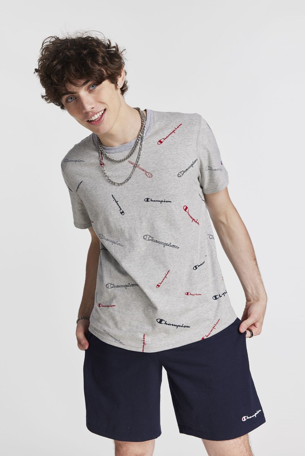 CHAMPION - Champion Polera Manga Corta Algodón Hombre