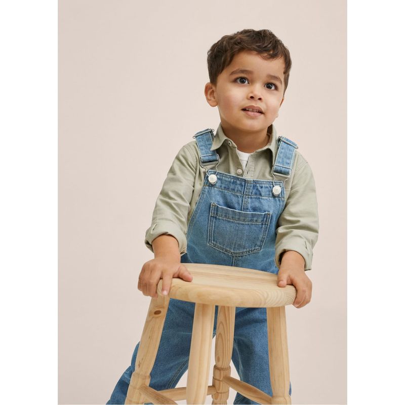 MANGO KIDS - Mango Kids Jardinera Denim Lucas Niño