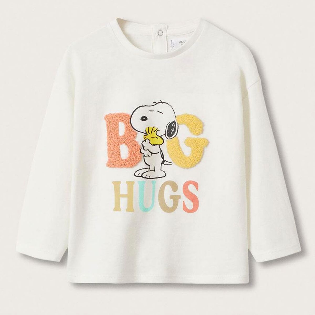 MANGO KIDS - Mango Kids Polera Manga Larga Snoopy Big Niña