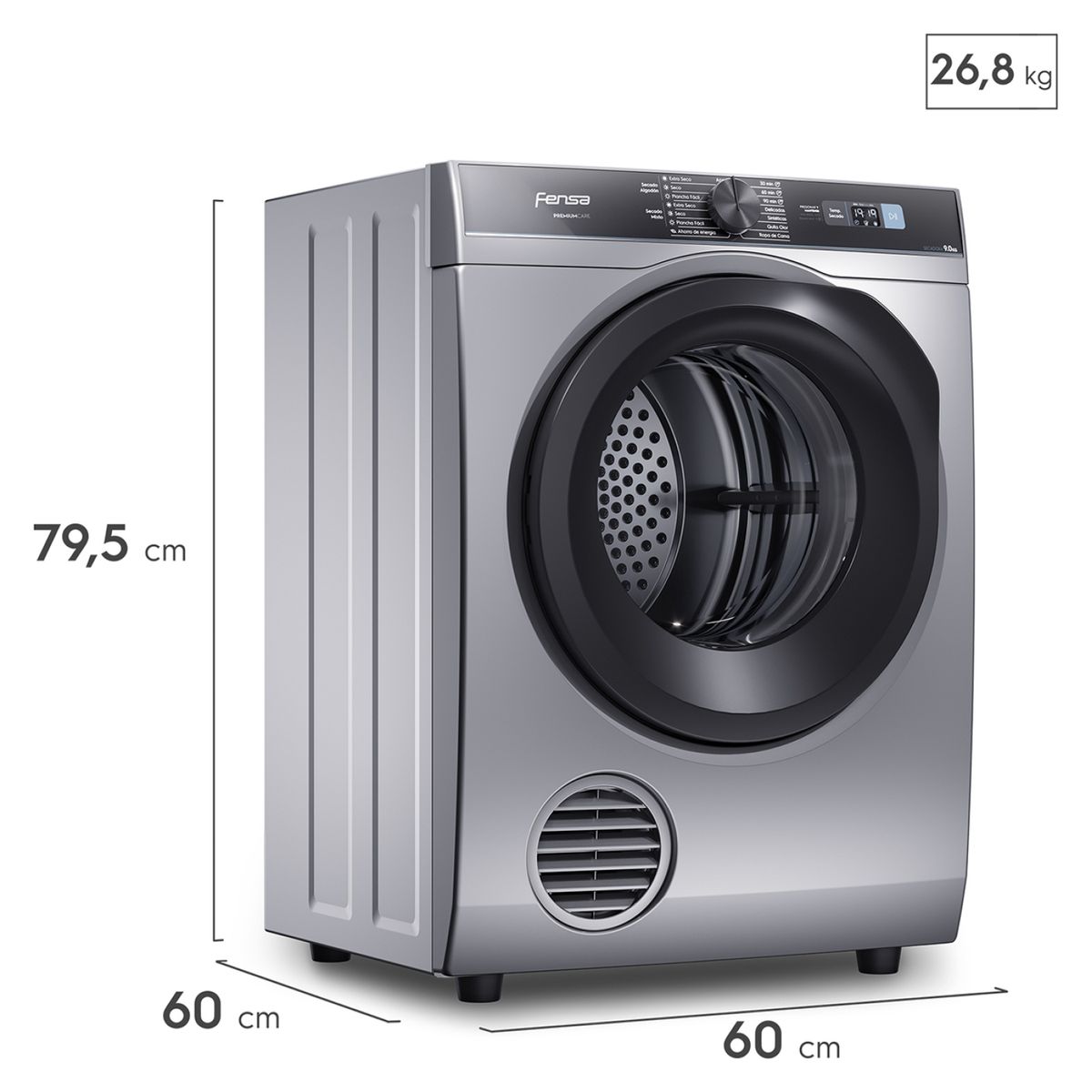 FENSA - Secadora Eléctrica 9 Kg Premium Care Pro 9D Fensa