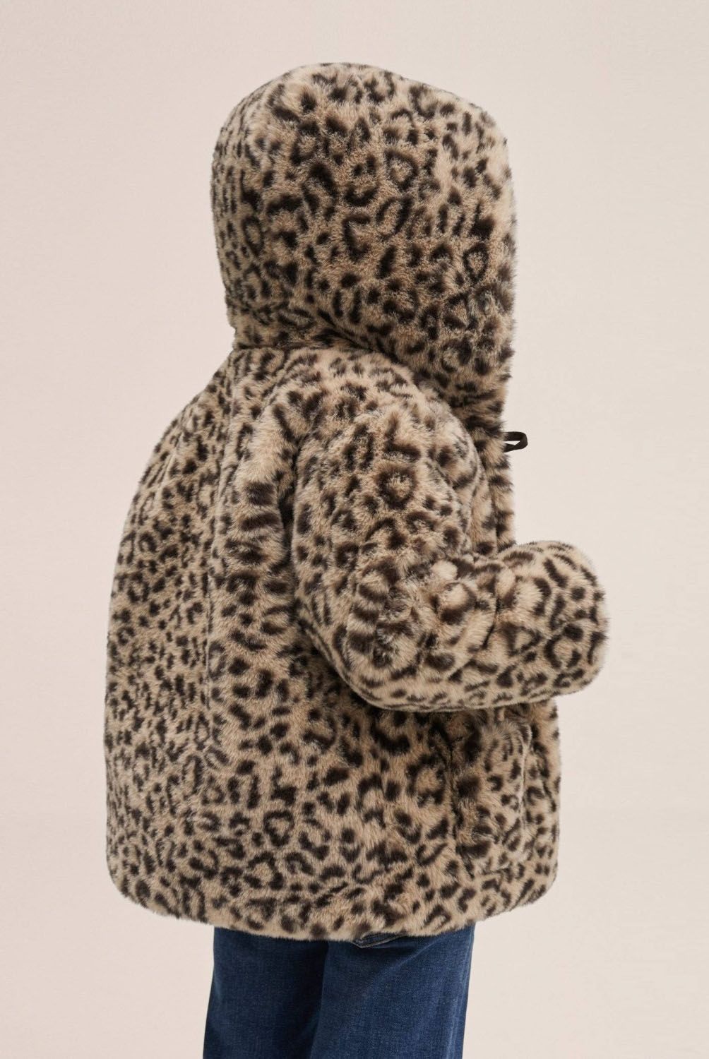 MANGO KIDS - Abrigo Leopardo Pelo Tigrisb Niña