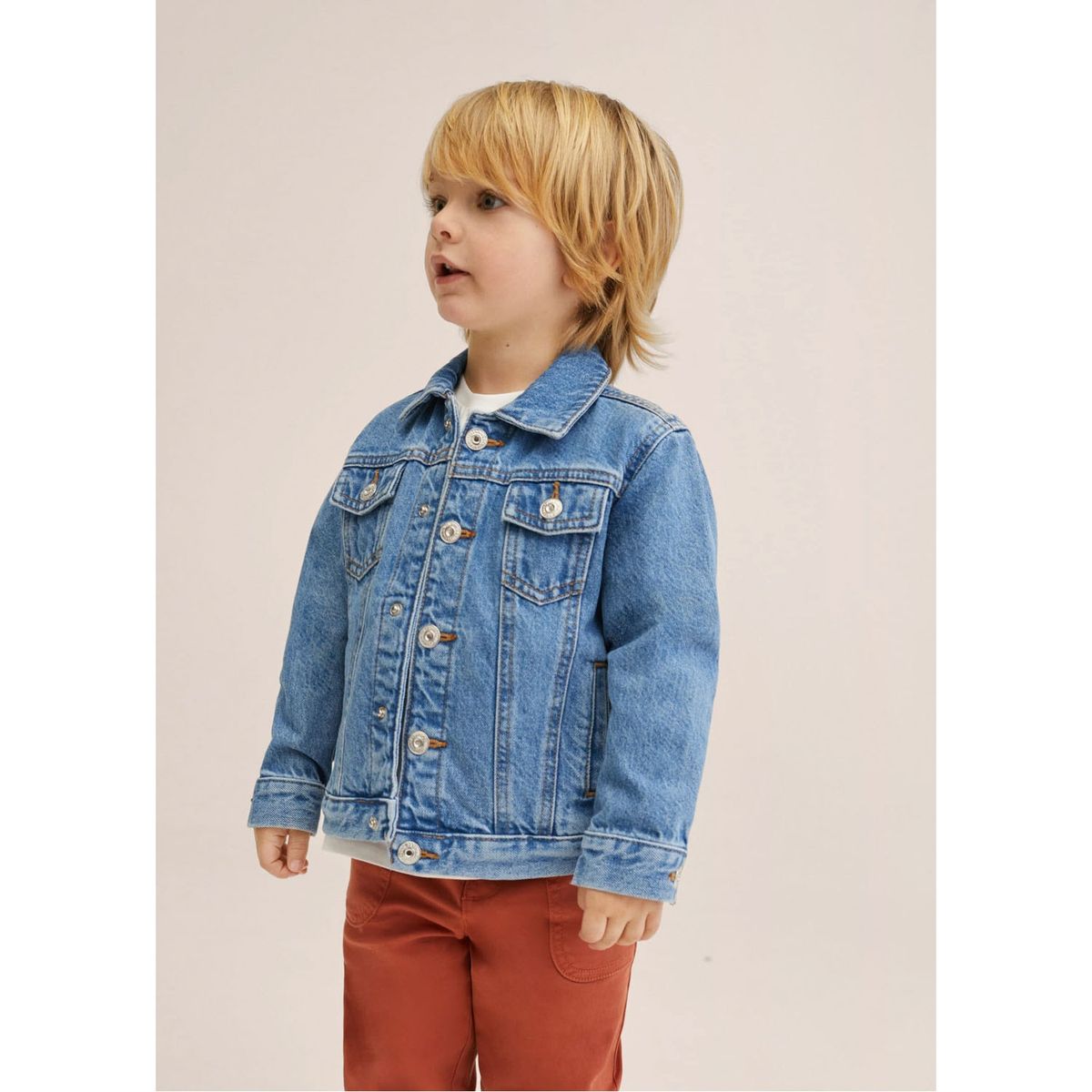 MANGO KIDS - Mango Kids Chaqueta Denim Bolsillos Diego Niño