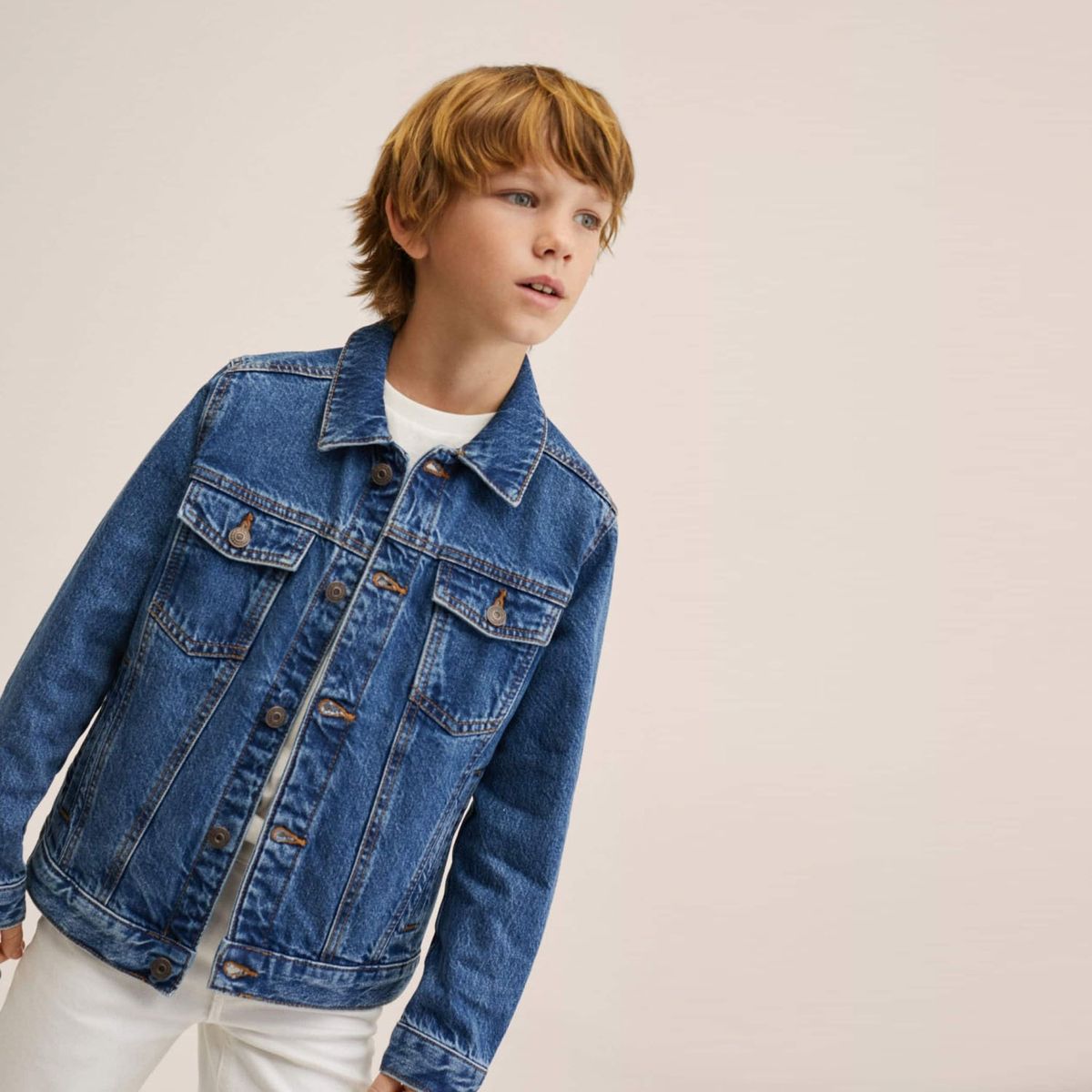 MANGO KIDS - Mango Kids Chaqueta Denim Bolsillos John Niño