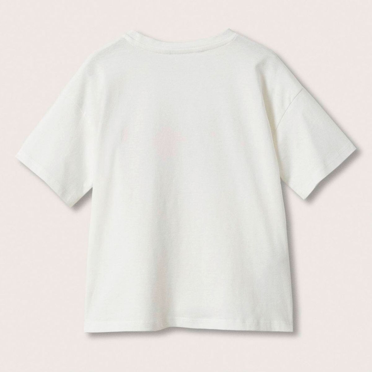 MANGO KIDS - Polera Mensaje Bordado Fresh Niña Mango Kids