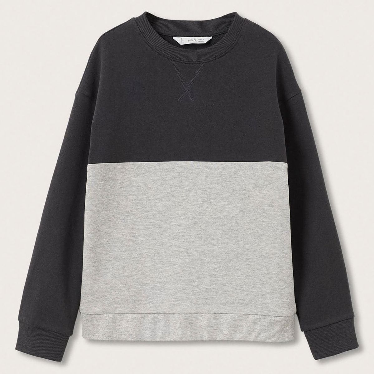 MANGO KIDS - Mango Kids Poleron Bicolor Islandia Niño