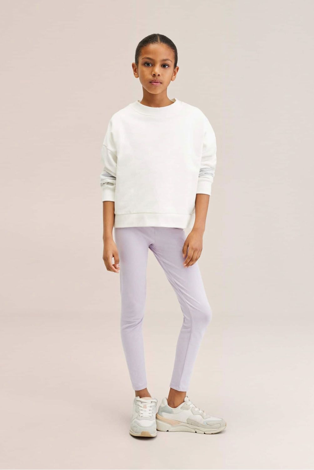 MANGO KIDS - Leggings Básico Algodón Niña Mango Kids