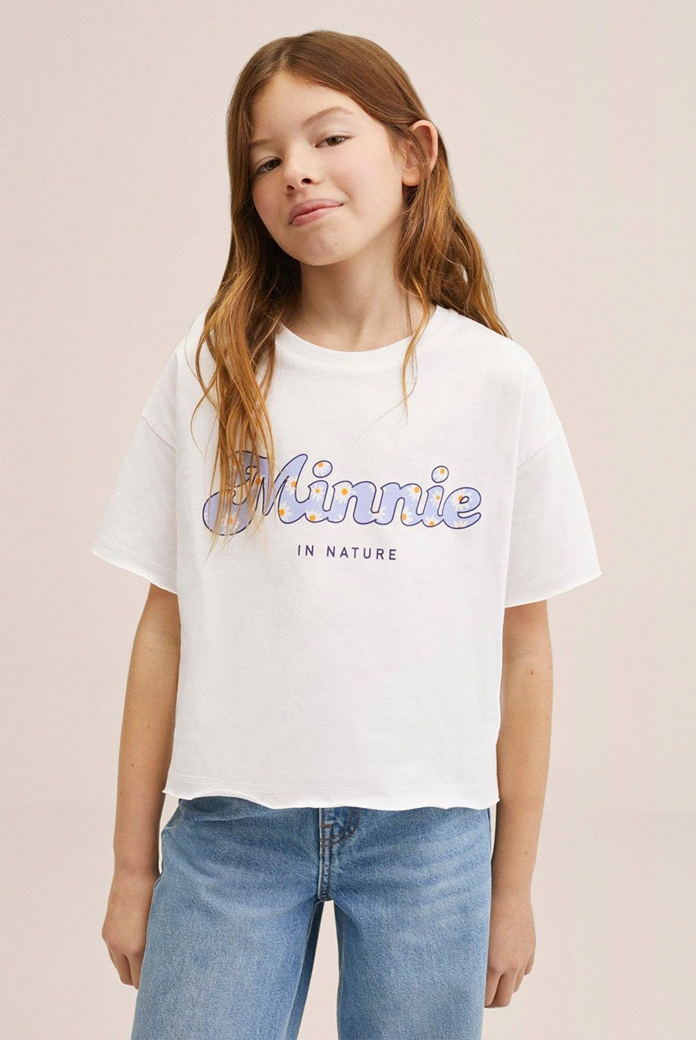 MANGO KIDS - Mango Kids Polera Minnie Mouse Mnature Niña