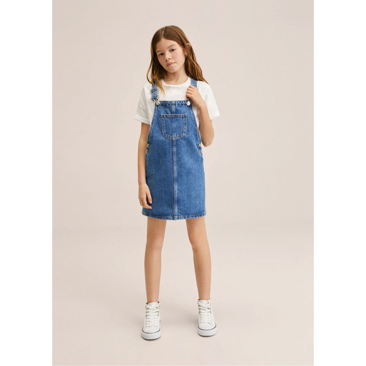 MANGO KIDS - Mango Kids Jardinera Denim Paula Niña