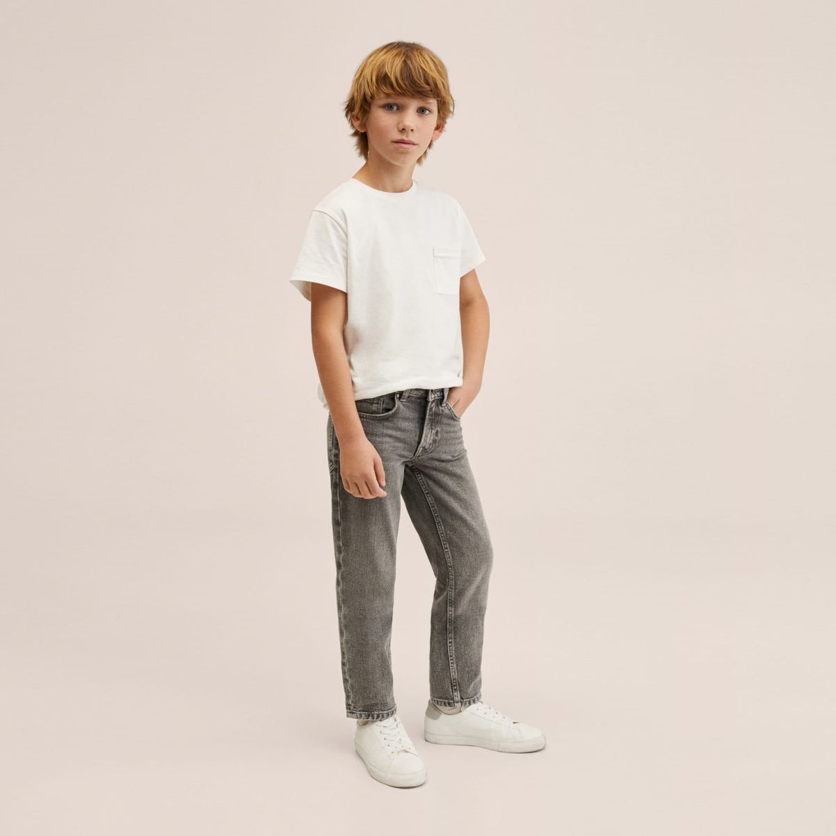 MANGO KIDS - Mango Kids Jeans Slim-Fit desgastado James Niño