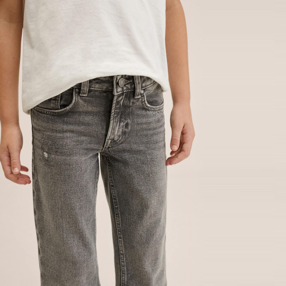 MANGO KIDS - Mango Kids Jeans Slim-Fit desgastado James Niño