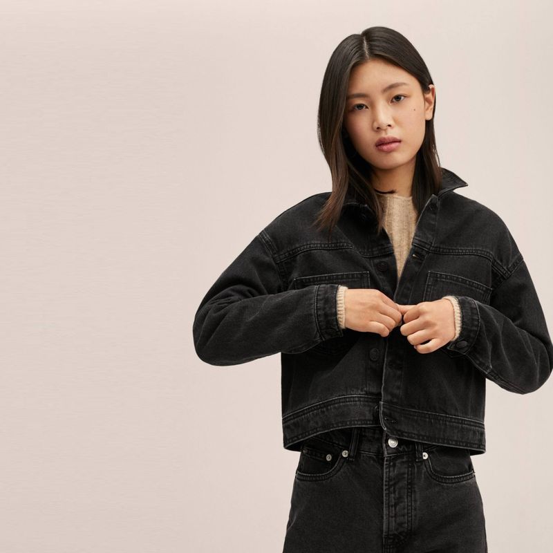 MANGO TEEN - Mango Teens Chaqueta Denim Bordado Wild Mujer