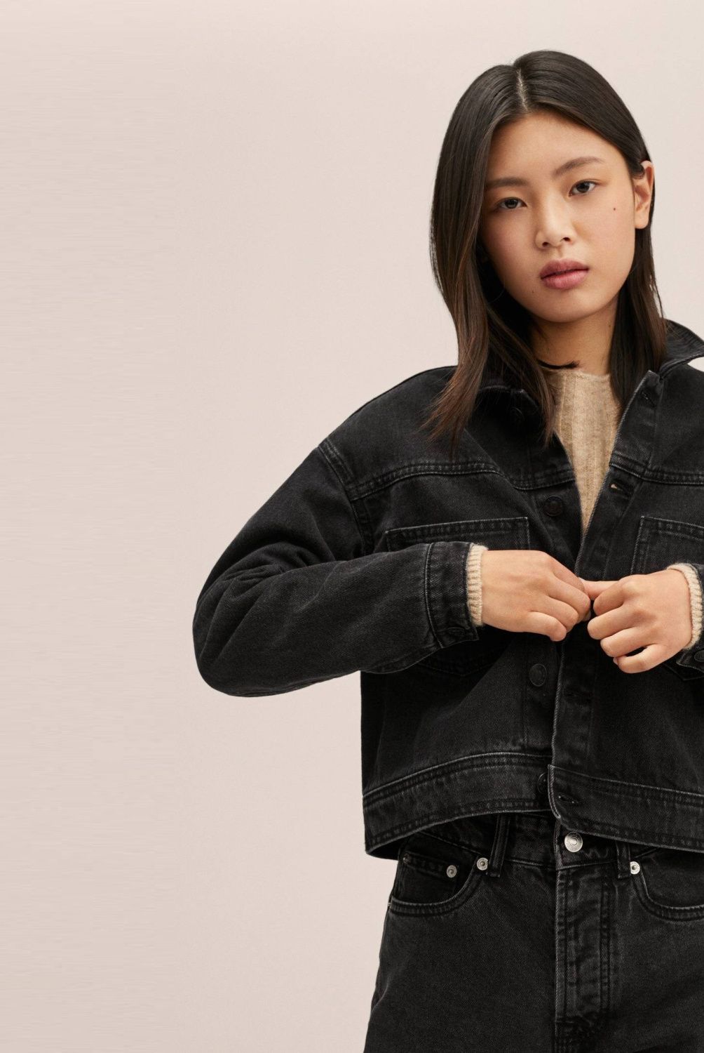 MANGO TEEN - Mango Teens Chaqueta Denim Bordado Wild Mujer