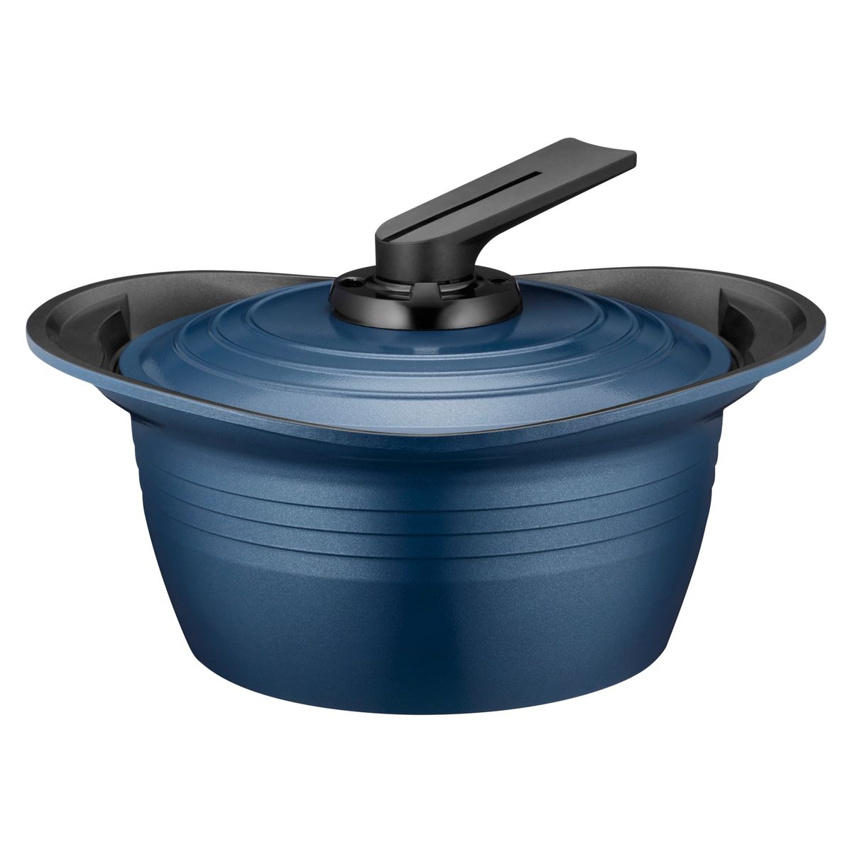 ROICHEN - Batería De Cocina Cerámica Premium Azul 7 Piezas Roichen