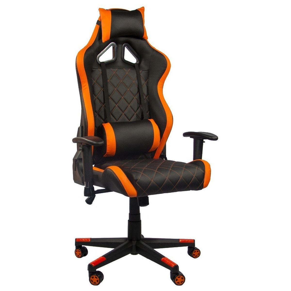 AUDIOTEK - Silla Gamer Escritorio Reclinable Ergonomica Naranja Negro