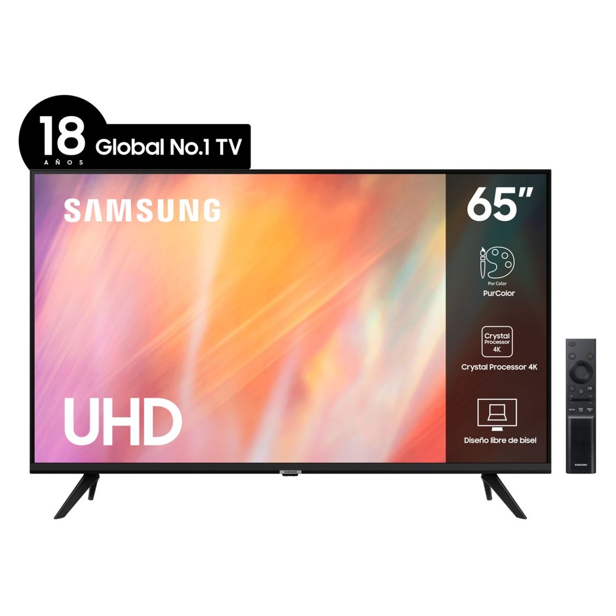 SAMSUNG - LED Smart TV 65" UN65AU7090GXZS Tizen Samsung