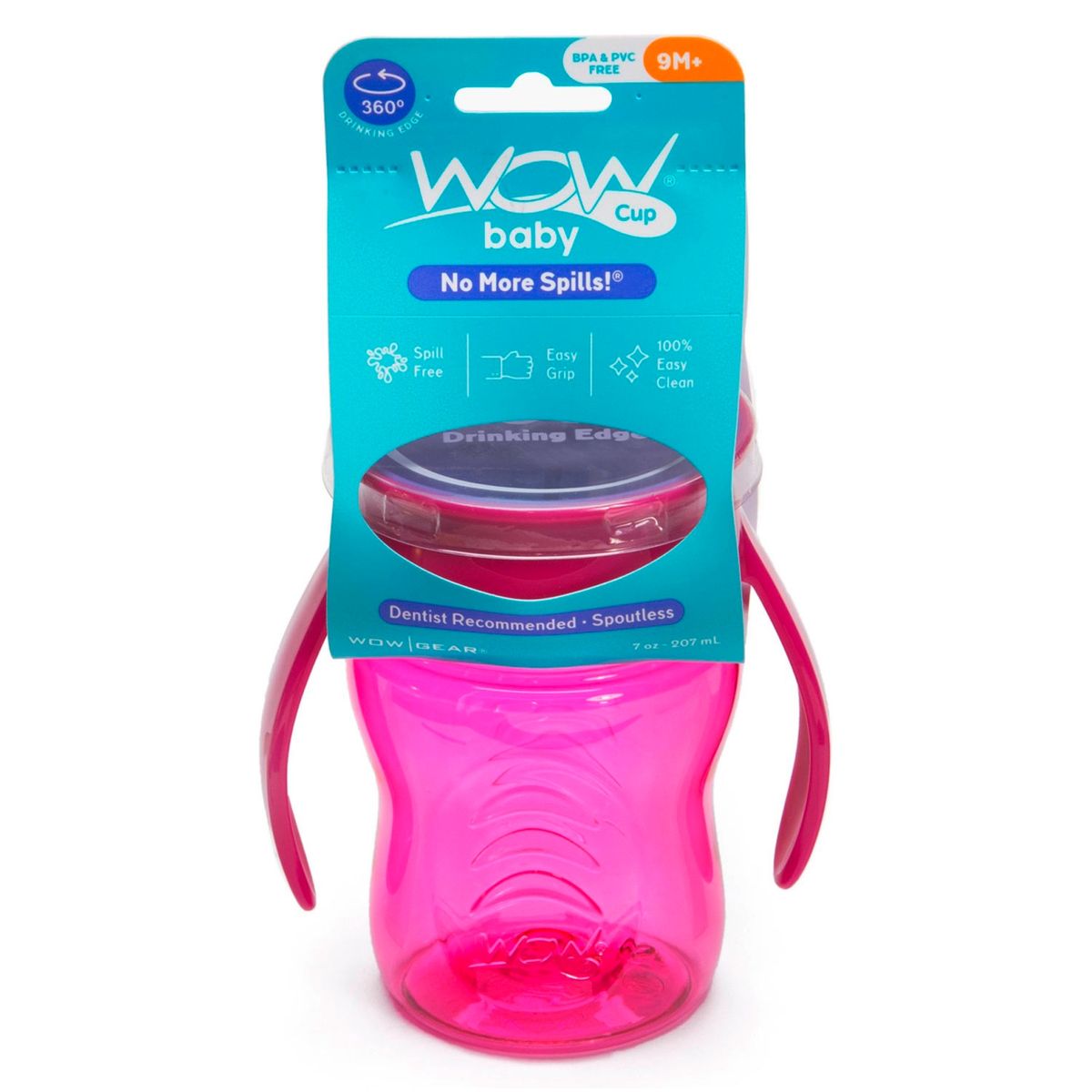 WOW CUP - Vaso Baby Tritan Rosado Wow Cup