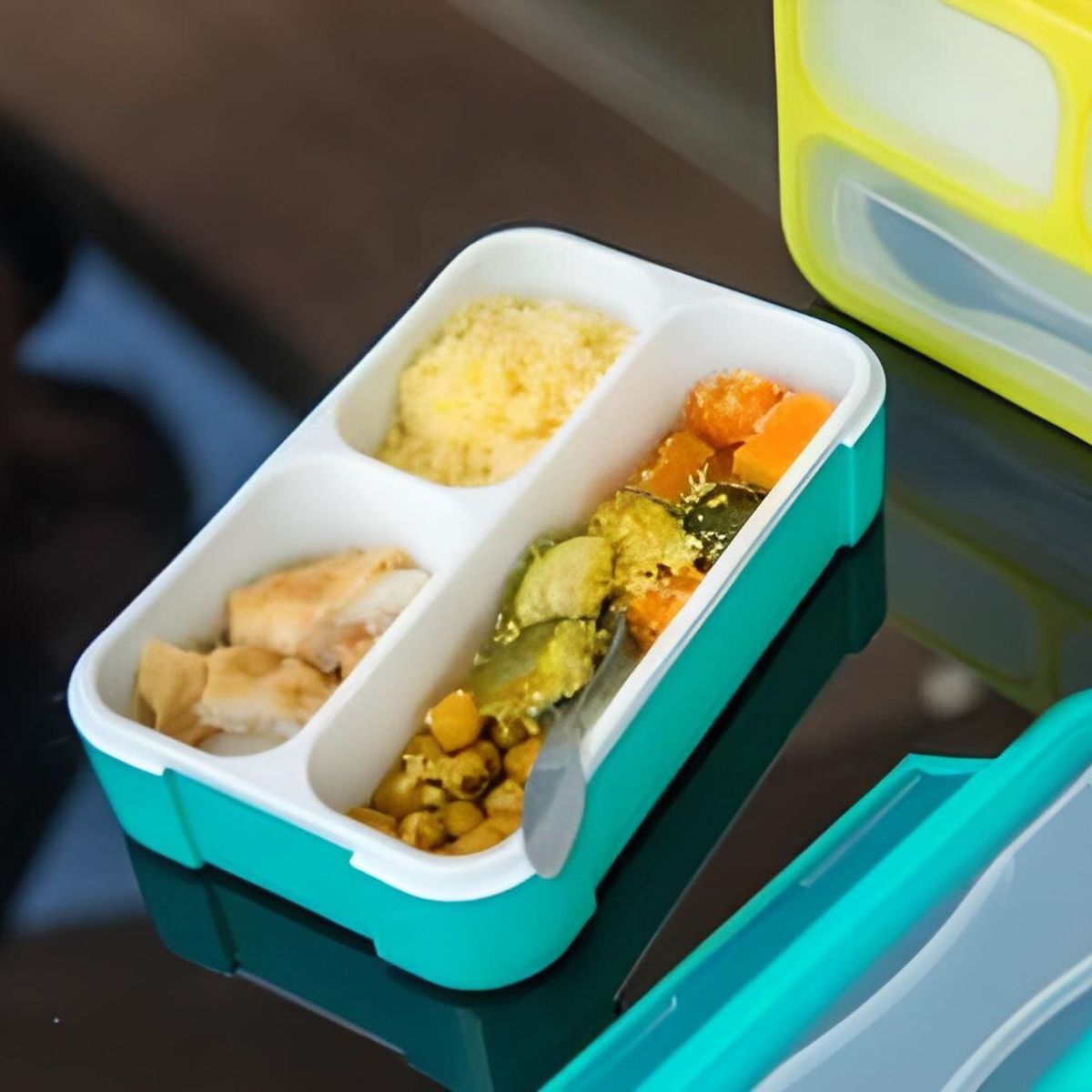BBLUV - Contenedor De Comida Bent Aqua Bbluv