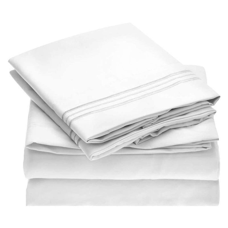 CASATUA - Sabanas 1800 Hotel Suave + Funda Almohada Bordada