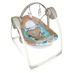 BEBEGLO - Silla Nido Mecedora Musical Gris Rs-17740