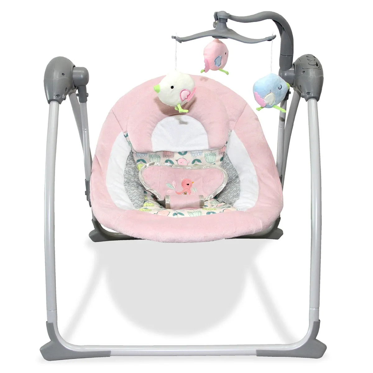 BEBEGLO - Silla Nido Mecedora Electronica Con Movil Rosa Rs-17750 Bebeglo