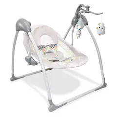 BEBEGLO - Sillanido Mecedora Electronica Con Movil Light Gray Rs-17760