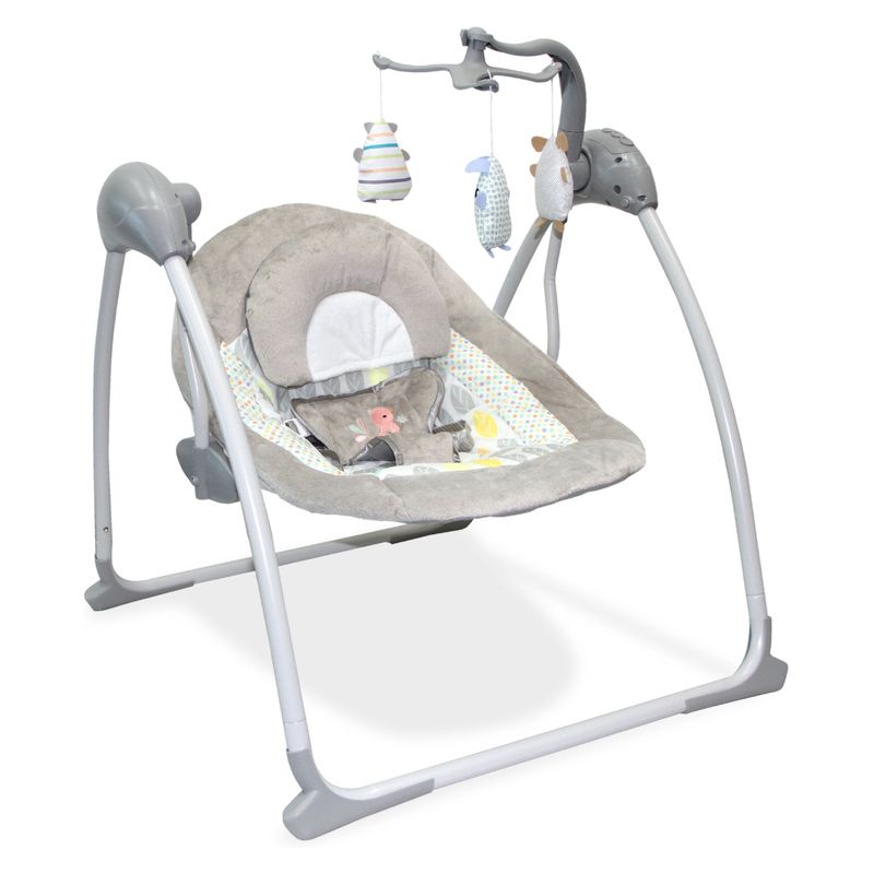 BEBEGLO - Silla Nido Mecedora Electronica Con Movil Dark Gray Rs-17770 Bebeglo
