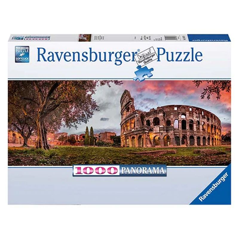 RAVENSBURGER - Puzzle Panorámico Atardecer En El Coliseo Ravensburger