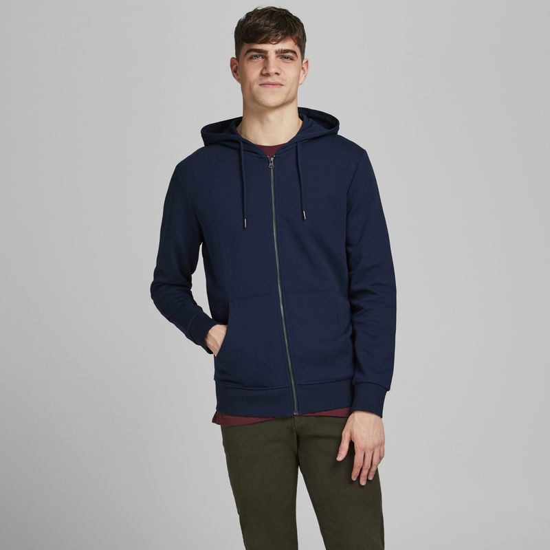 JACK&JONES - Poleron Basico Full Zipper Hombre Jack&Jones