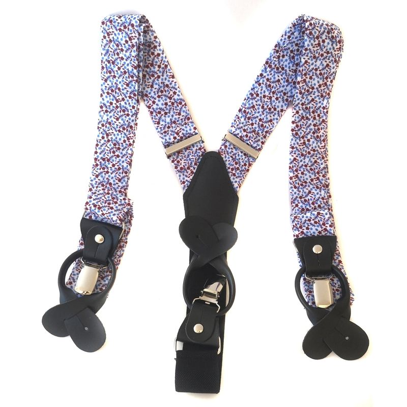 LUCIA CORBATAS - Suspensor Hombre Flores Botones y Broches