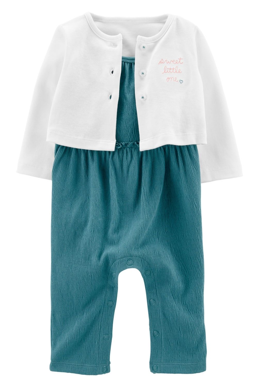 CARTER'S - Conjunto 2 Piezas Enterito Y Chaleco Bebe Niña