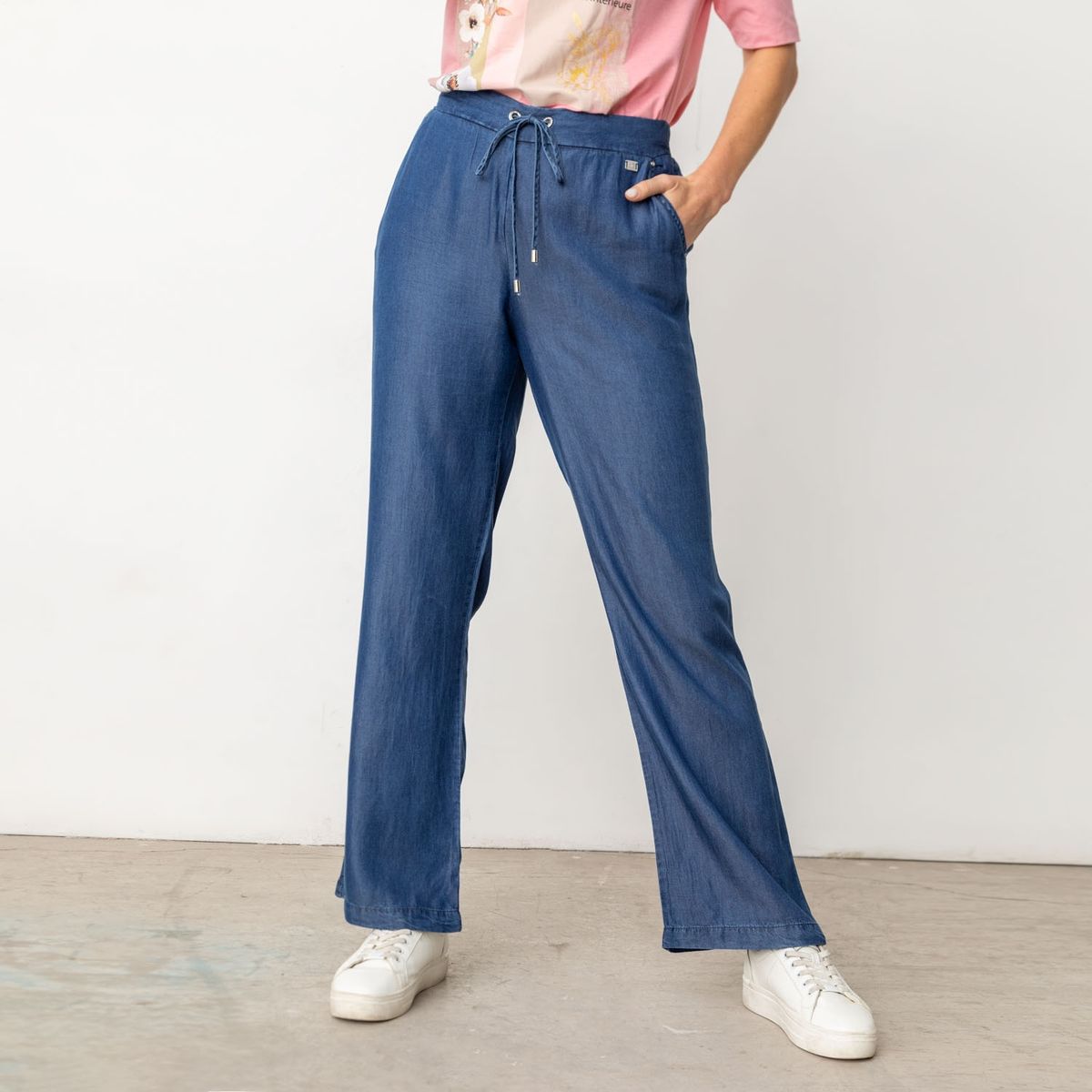 S COCCI - Pantalón Palazzo Tiro Alto Mujer S Cocci