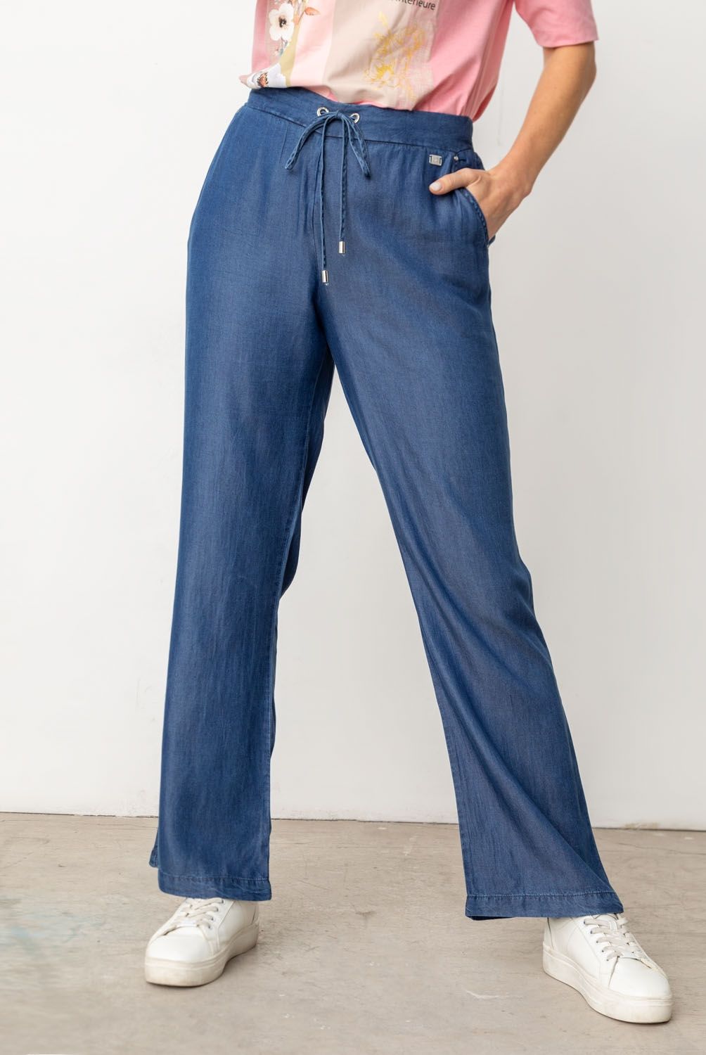 S COCCI - Pantalón Palazzo Tiro Alto Mujer S Cocci