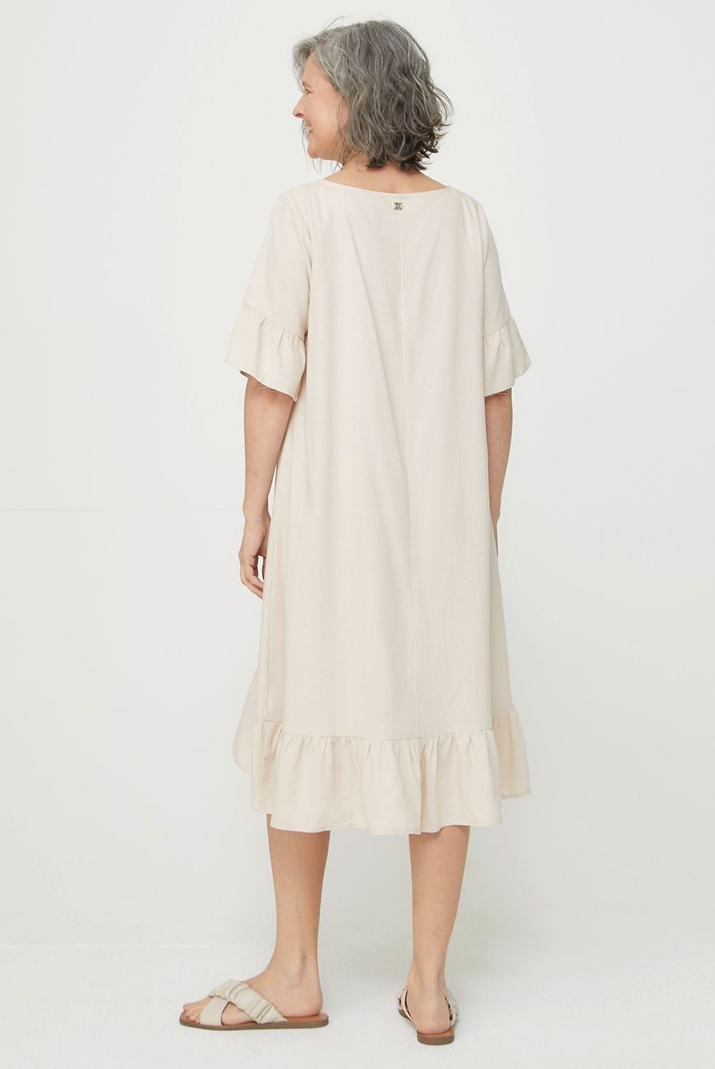 S COCCI - Stefano Cocci Vestido Corto Lino Mujer