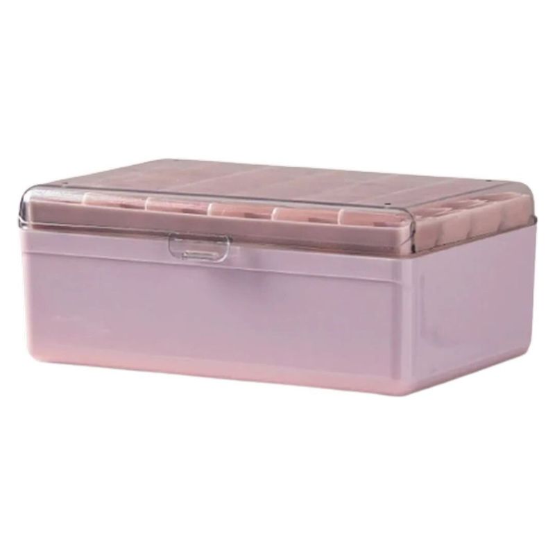 GENERICO - Caja Joyero de Plastico 3 Niveles 13 X 18 Cm