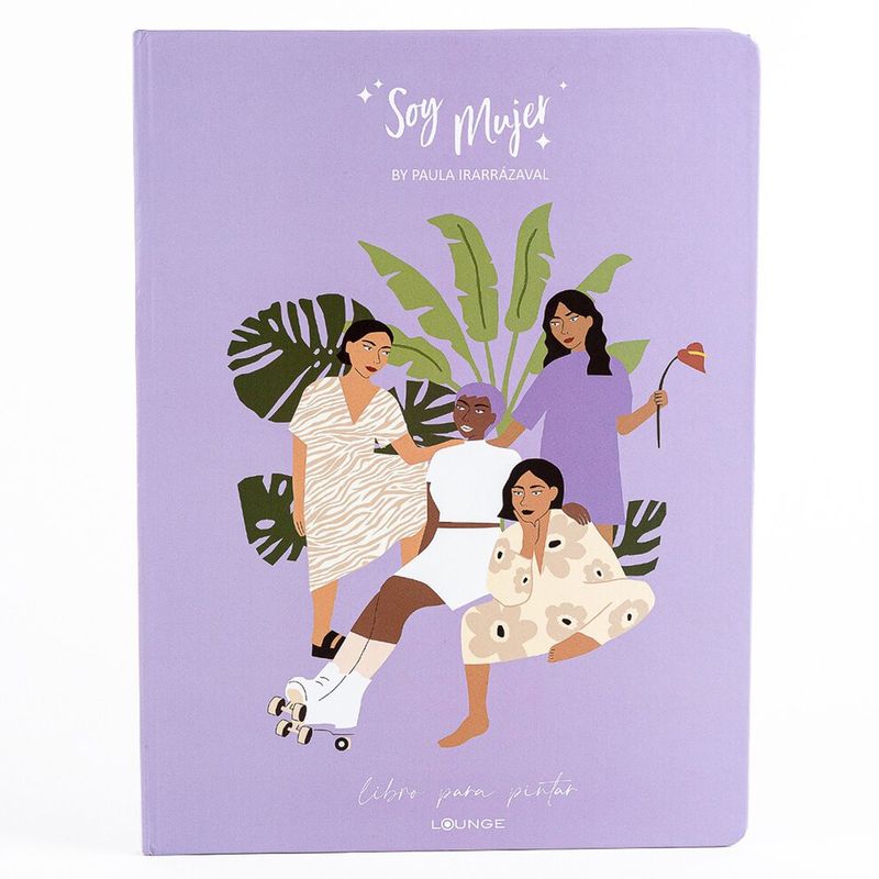 LOUNGE - Libro Soy Mujer Para Pintar Lounge Lila