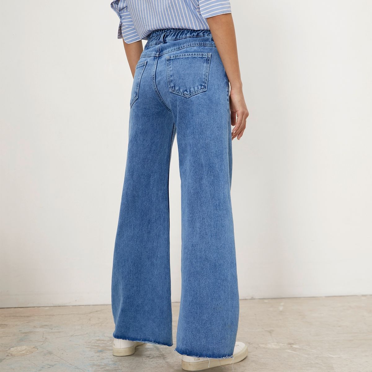 BASEMENT - Basement Jeans Wide Leg Alto Mujer