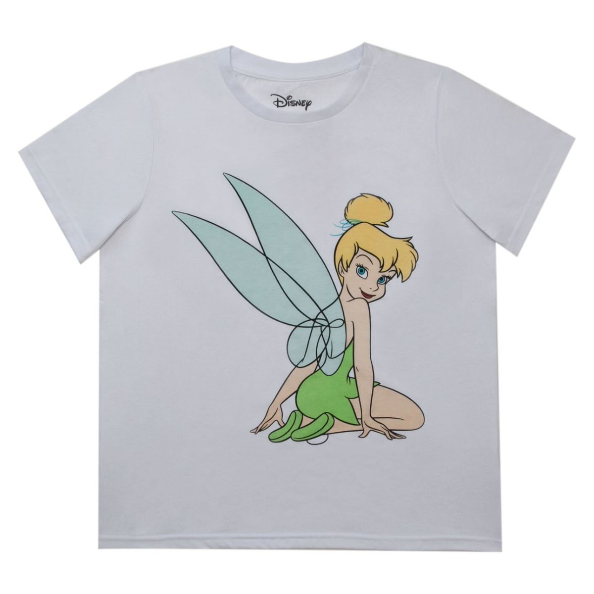 DISNEY - Polera Mujer Campanita Sentada Blanco Disney