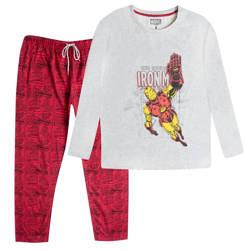 MARVEL - Pijama Hombre Iron Man Gris Marvel
