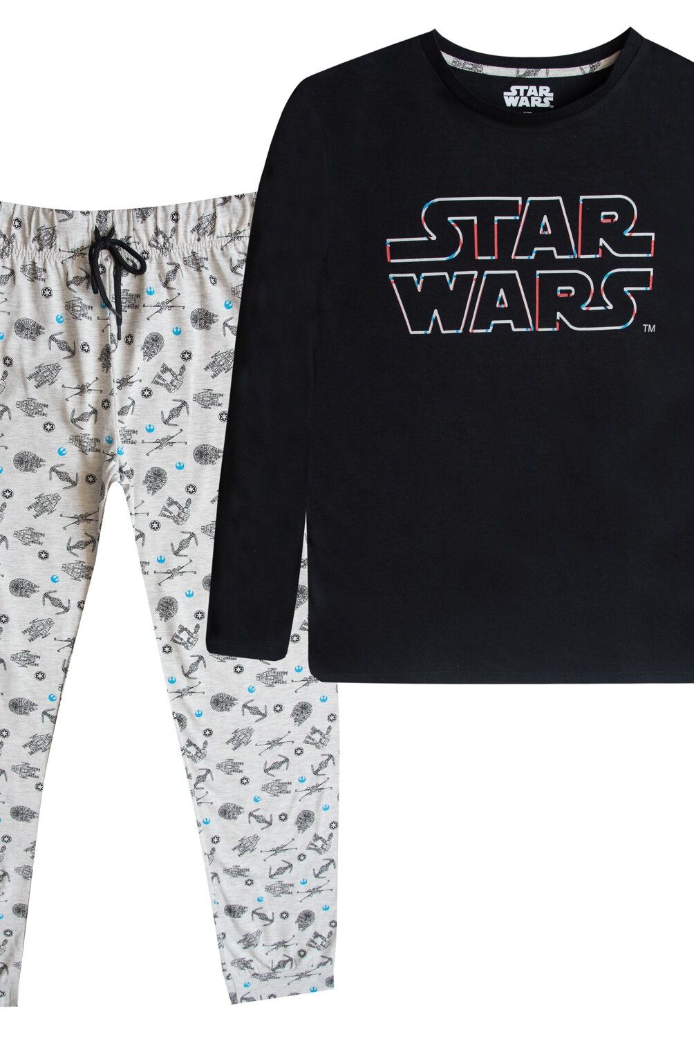 STAR WARS - Pijama Hombre Logo Classic Negro Star  Wars